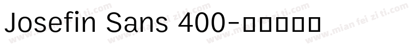 Josefin Sans 400字体转换